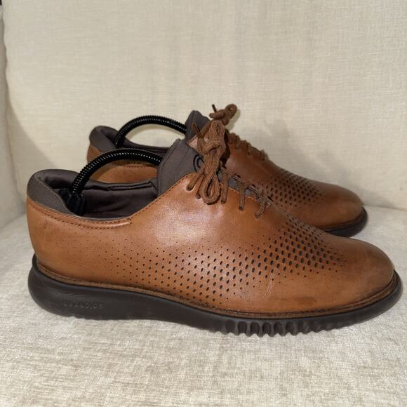 Cole Haan 2.0 ZEROGRAND Laser Wing Tip Oxfords Men’s Shoes Size 9 EUC C25351 BRW main image 7